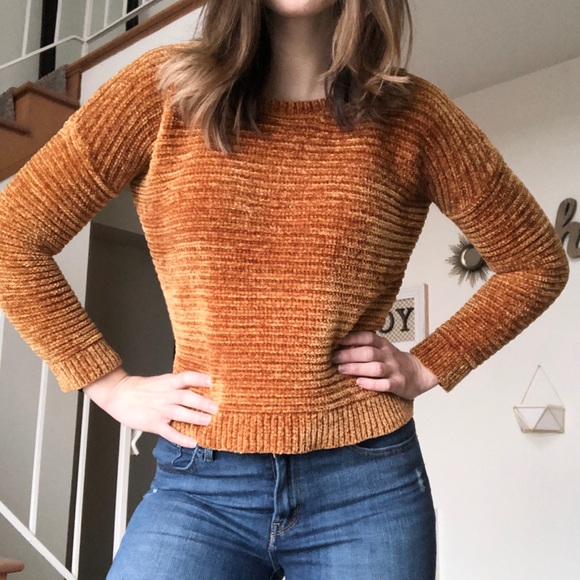 Pink Rose Sweaters - Pink Rose Chenille Sweater